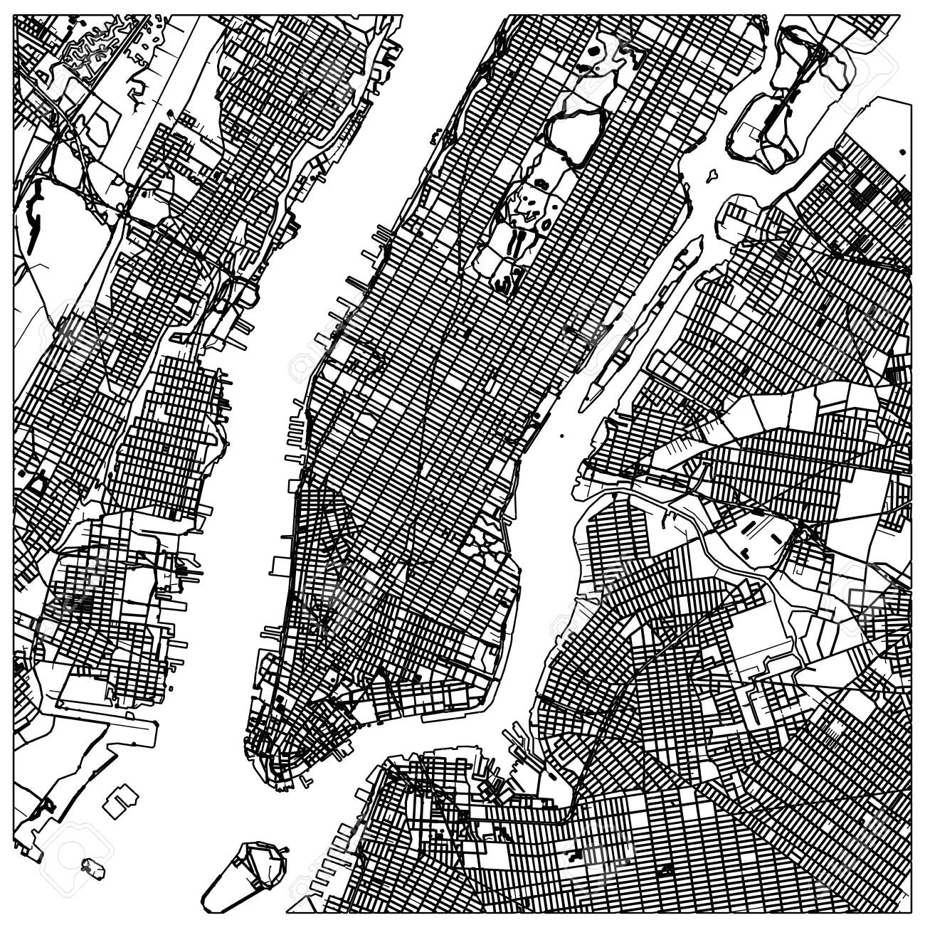 Map Of Midtown Manhattan Printable