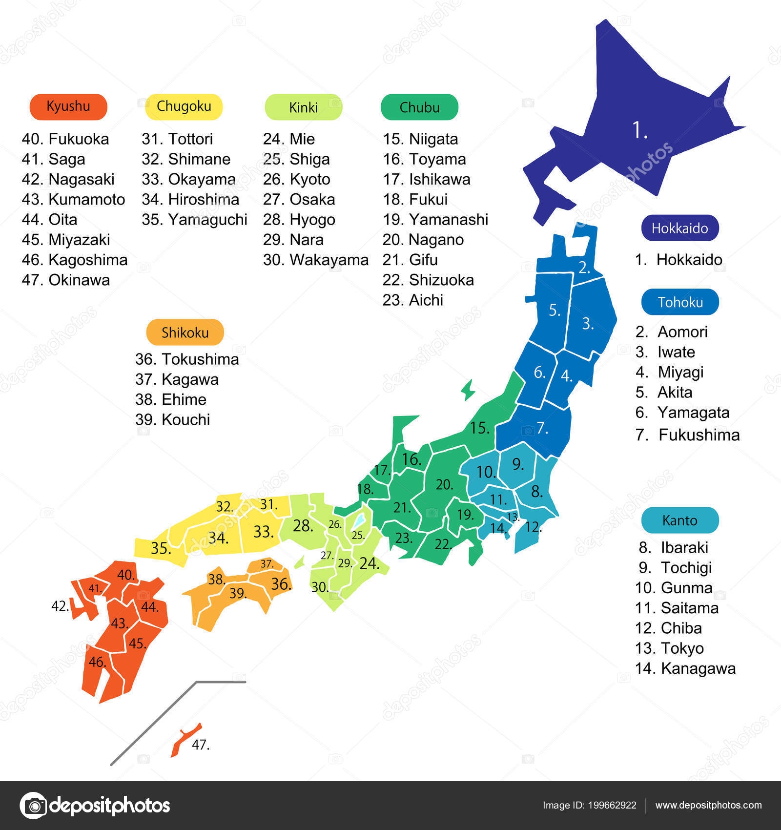 Printable Map Of Japan