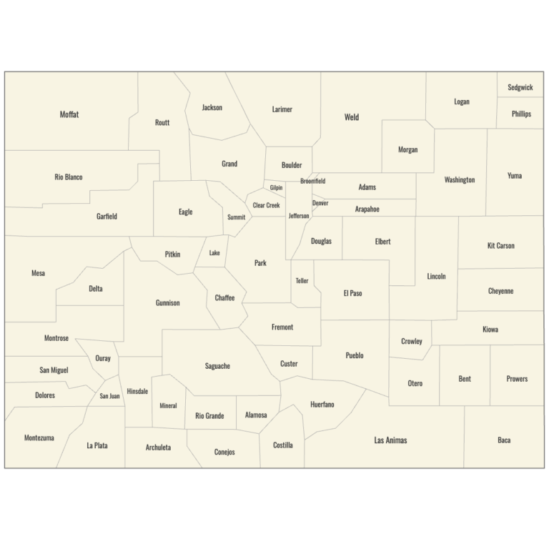 Map Of Colorado Counties Ultimaps