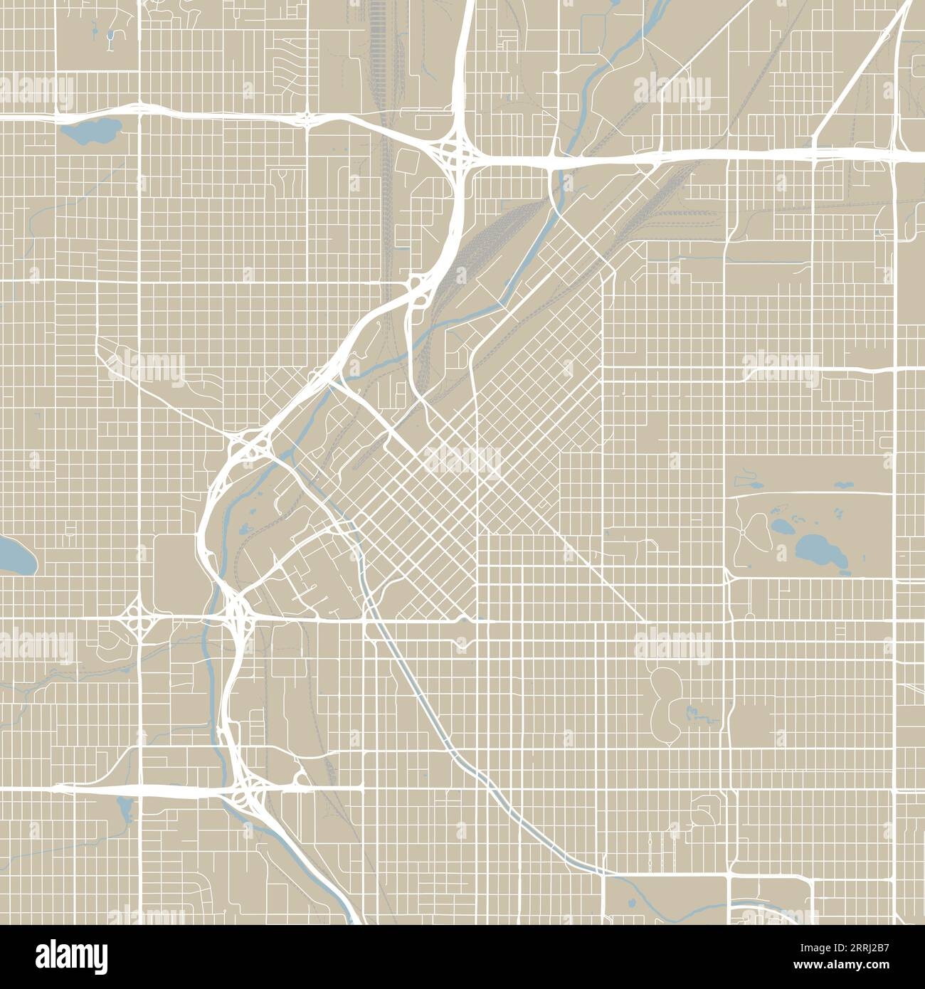 Denver Printable Map