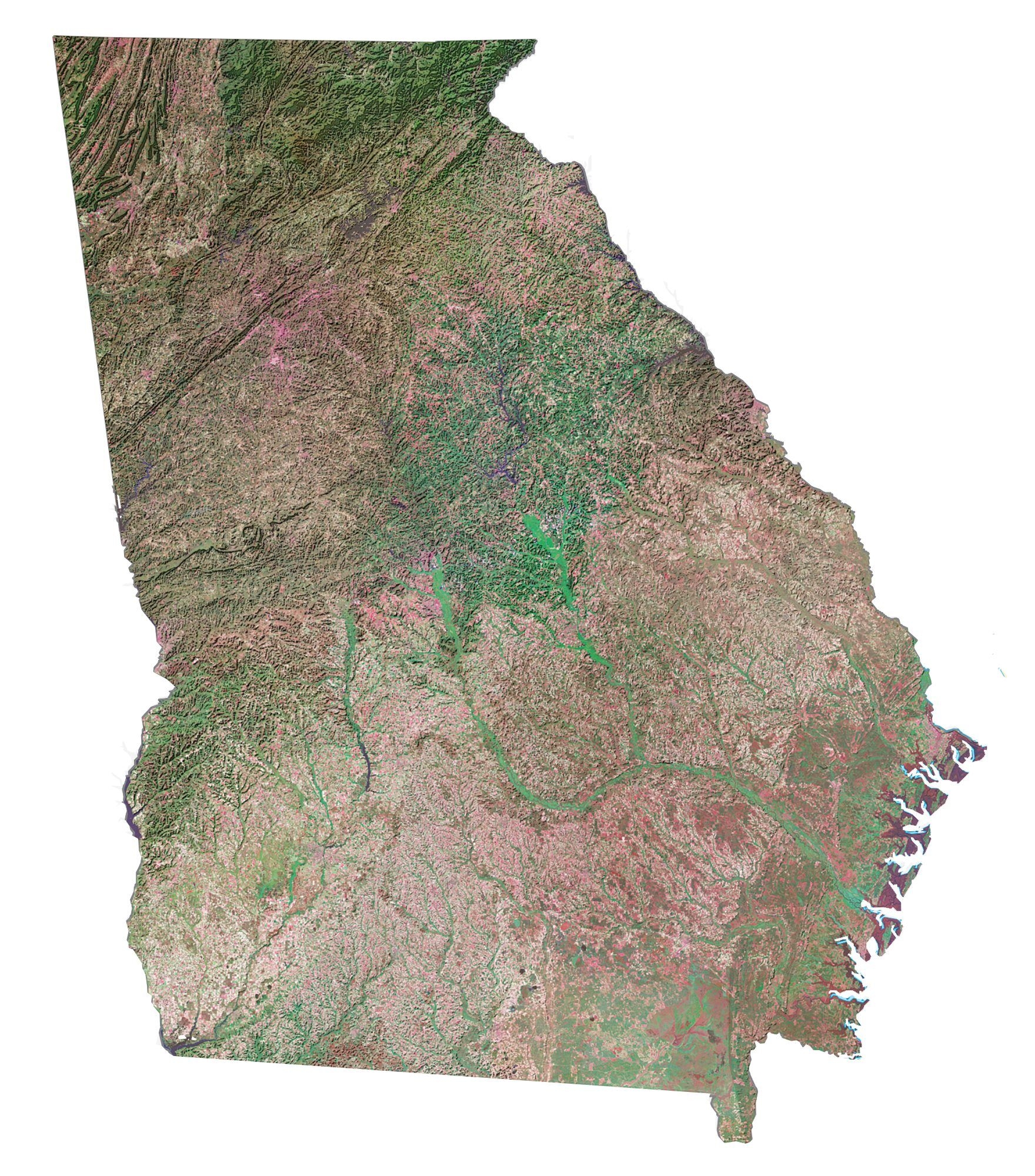 Map Of Georgia Cities And Roads GIS Geography