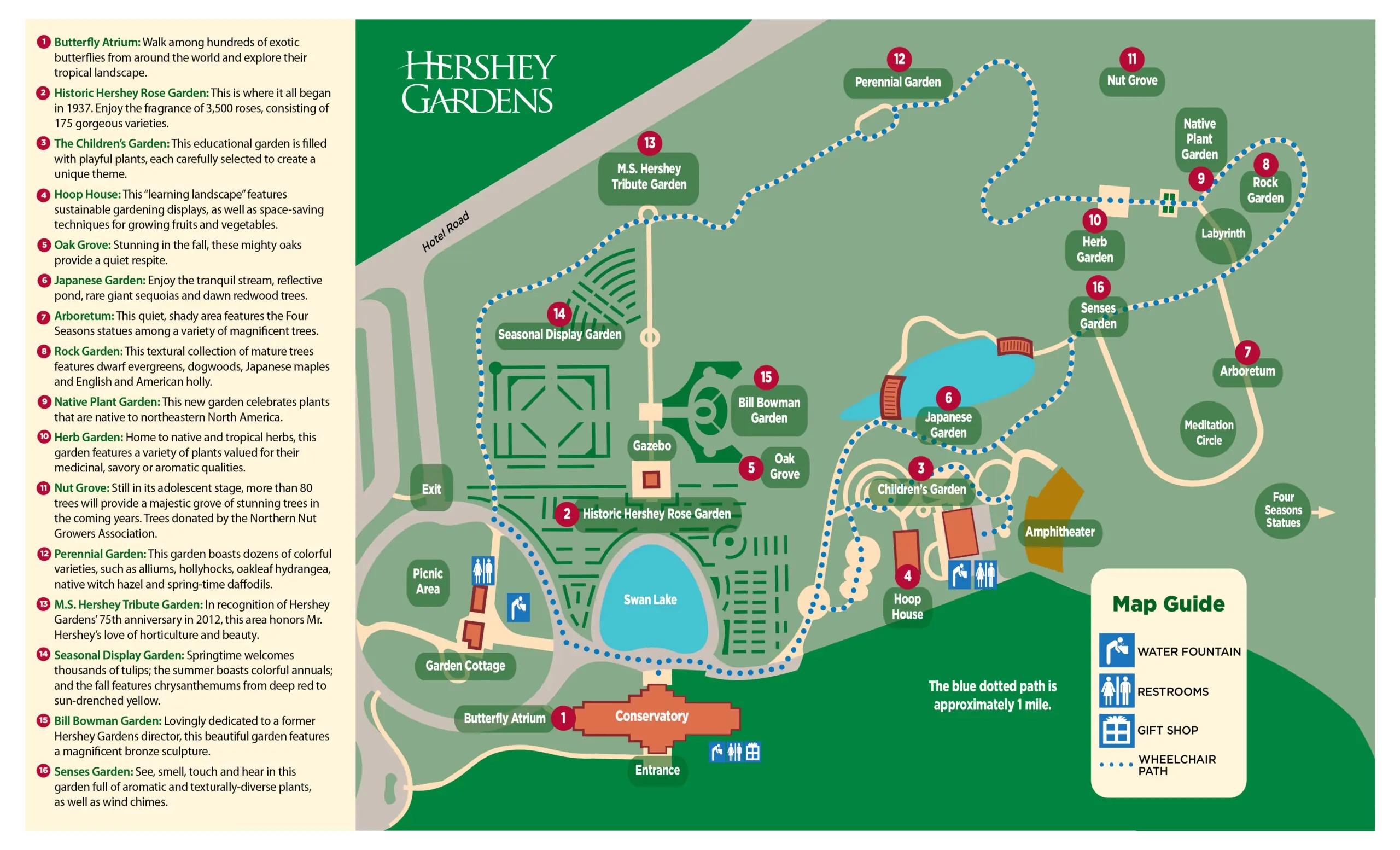 Hershey Park Printable Map