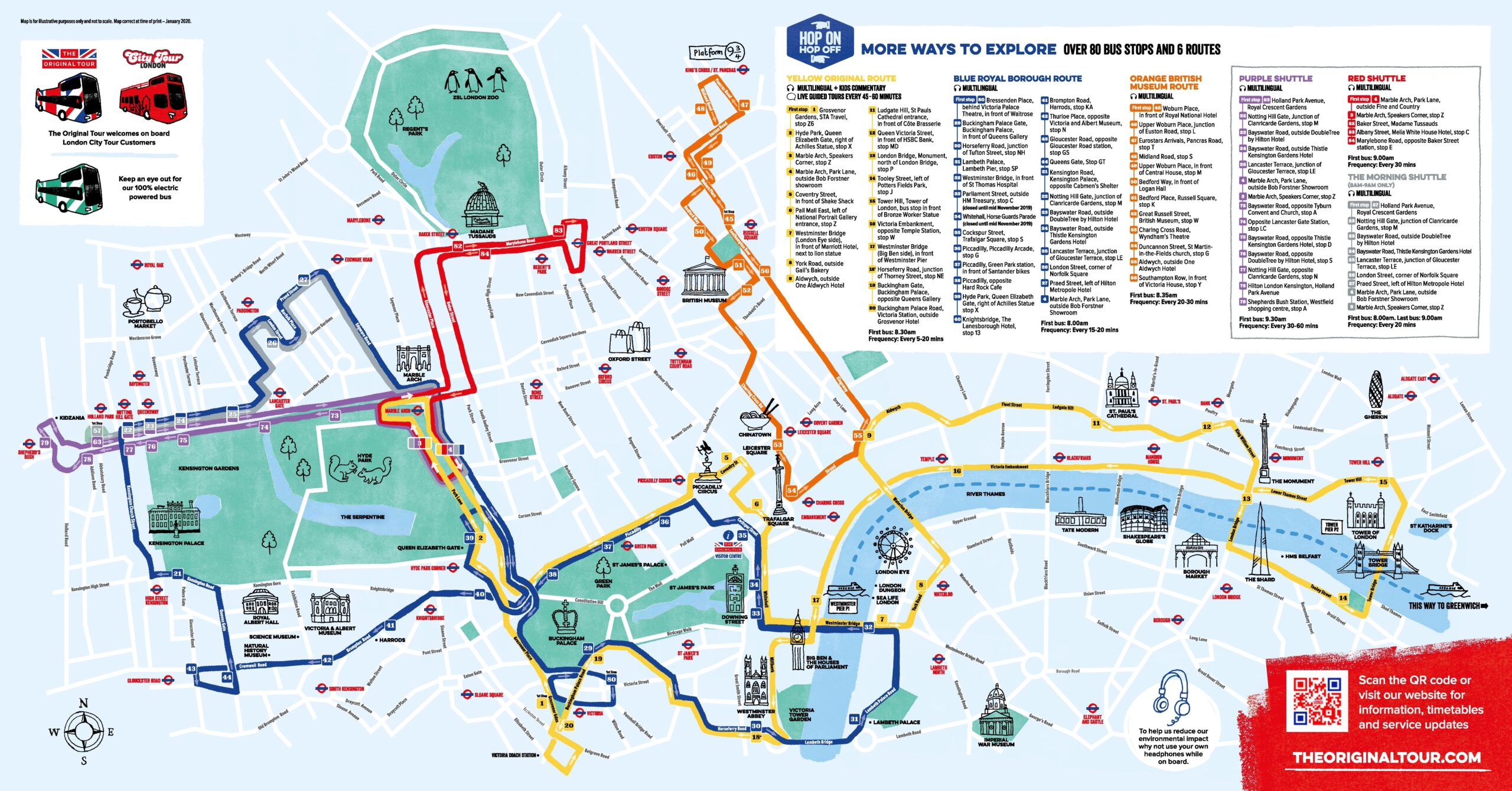 London Sightseeing Map Printable