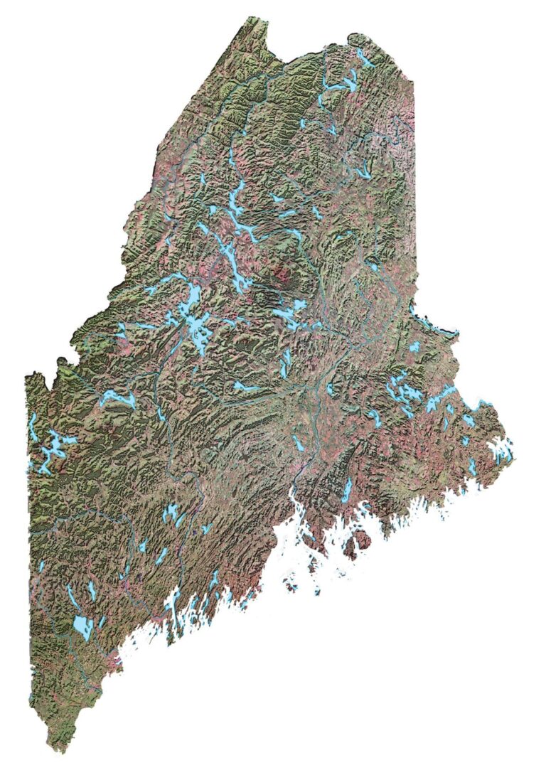 Map Of Maine Cities And Roads GIS Geography