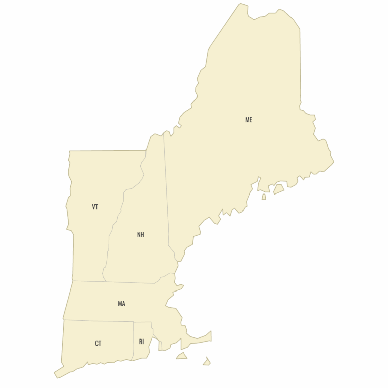 Map Of New England States Ultimaps