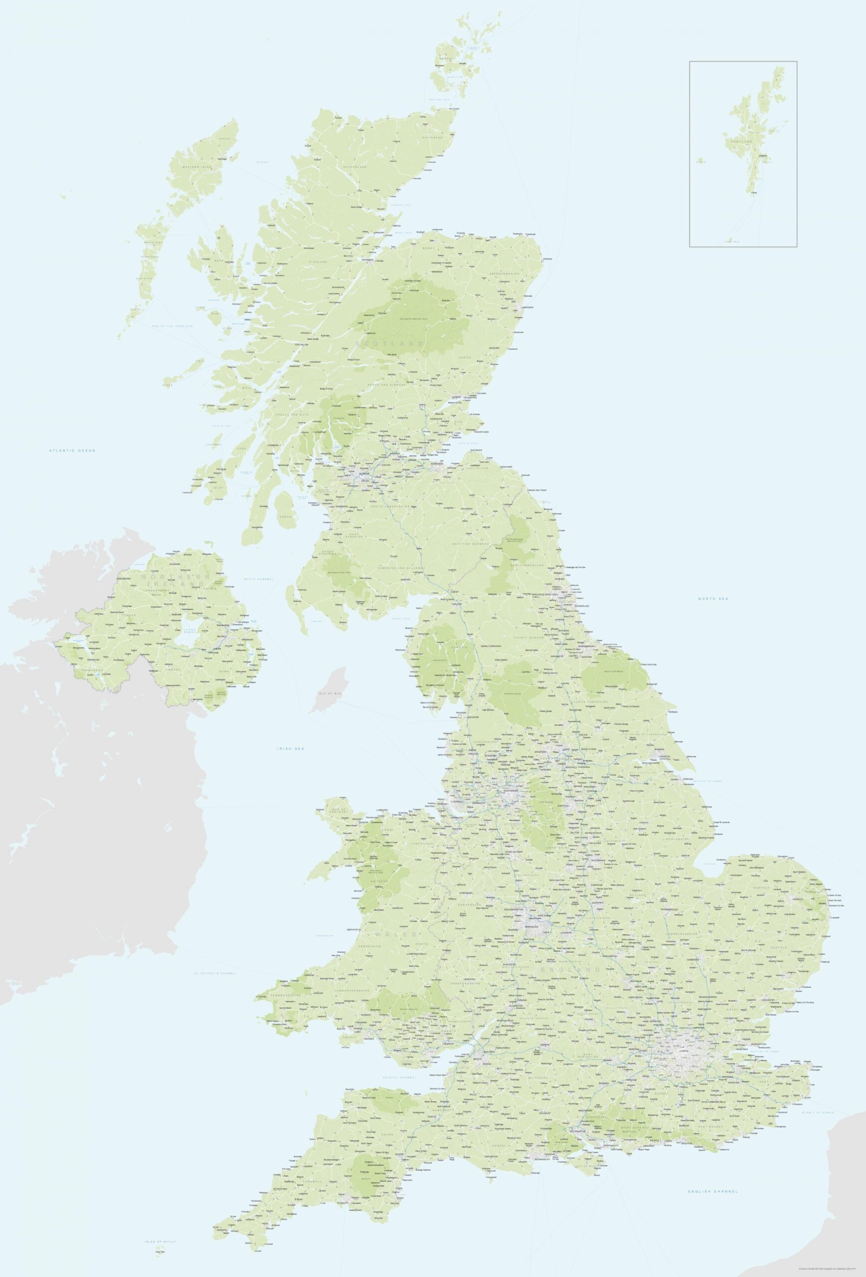 Map Of United Kingdom UK Offline Map And Detailed Map Of United Kingdom UK 