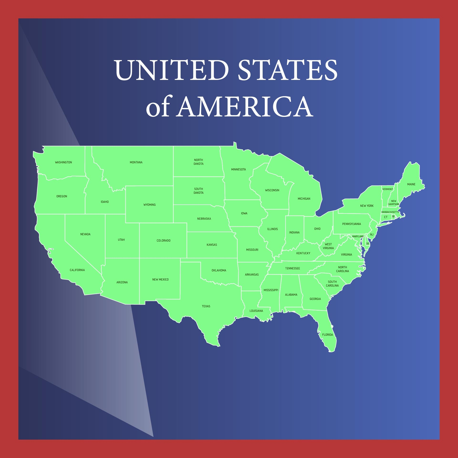 Map Of United States 15 Free PDF Printables Printablee