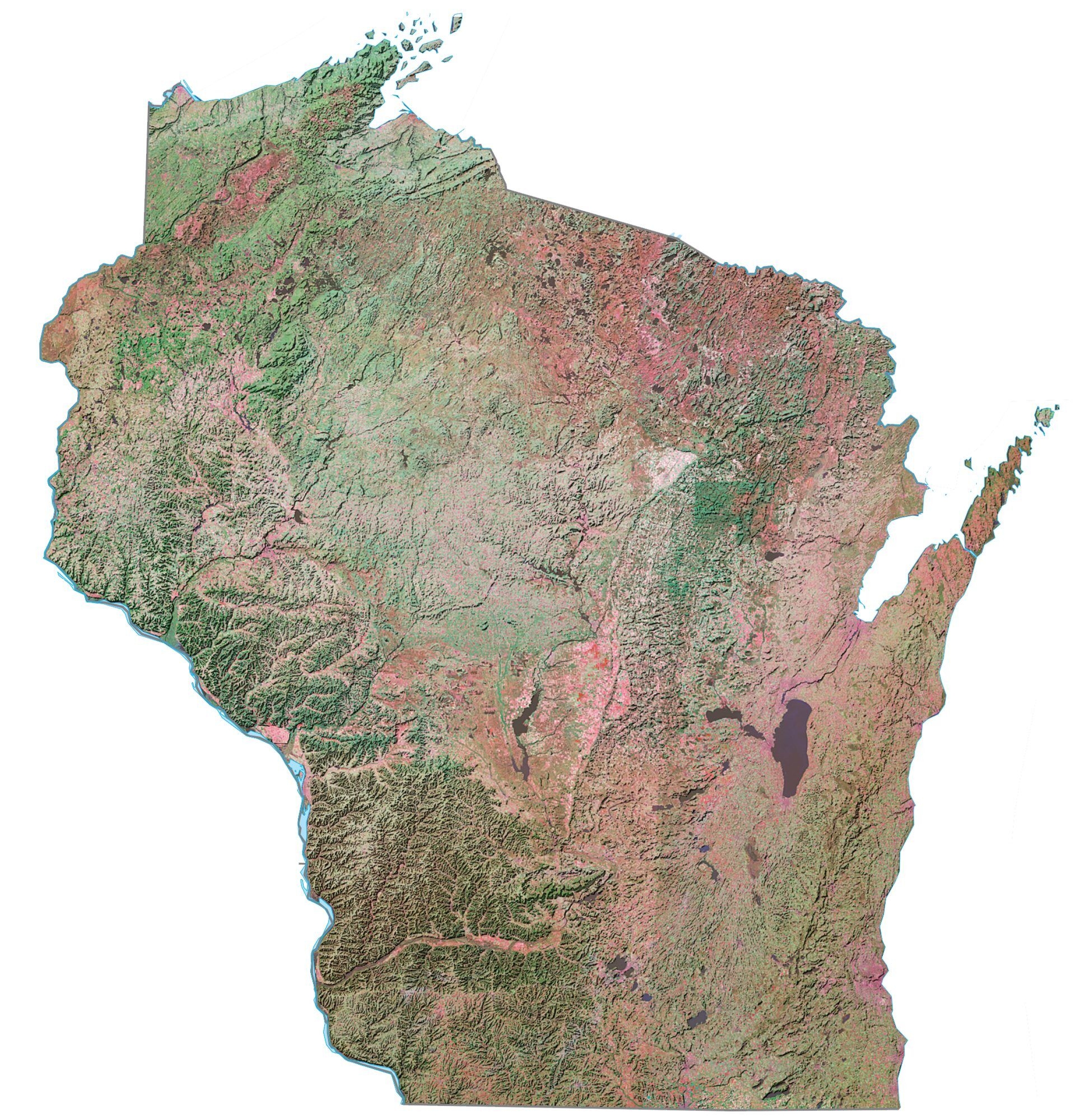 Wisconsin State Map Printable