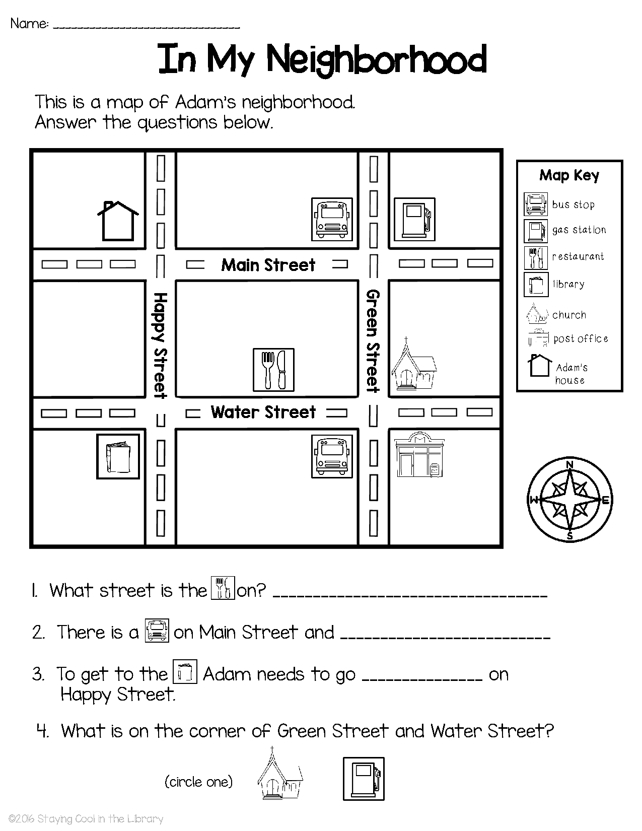 Map Skills Worksheets Library Map Skills Worksheets Library