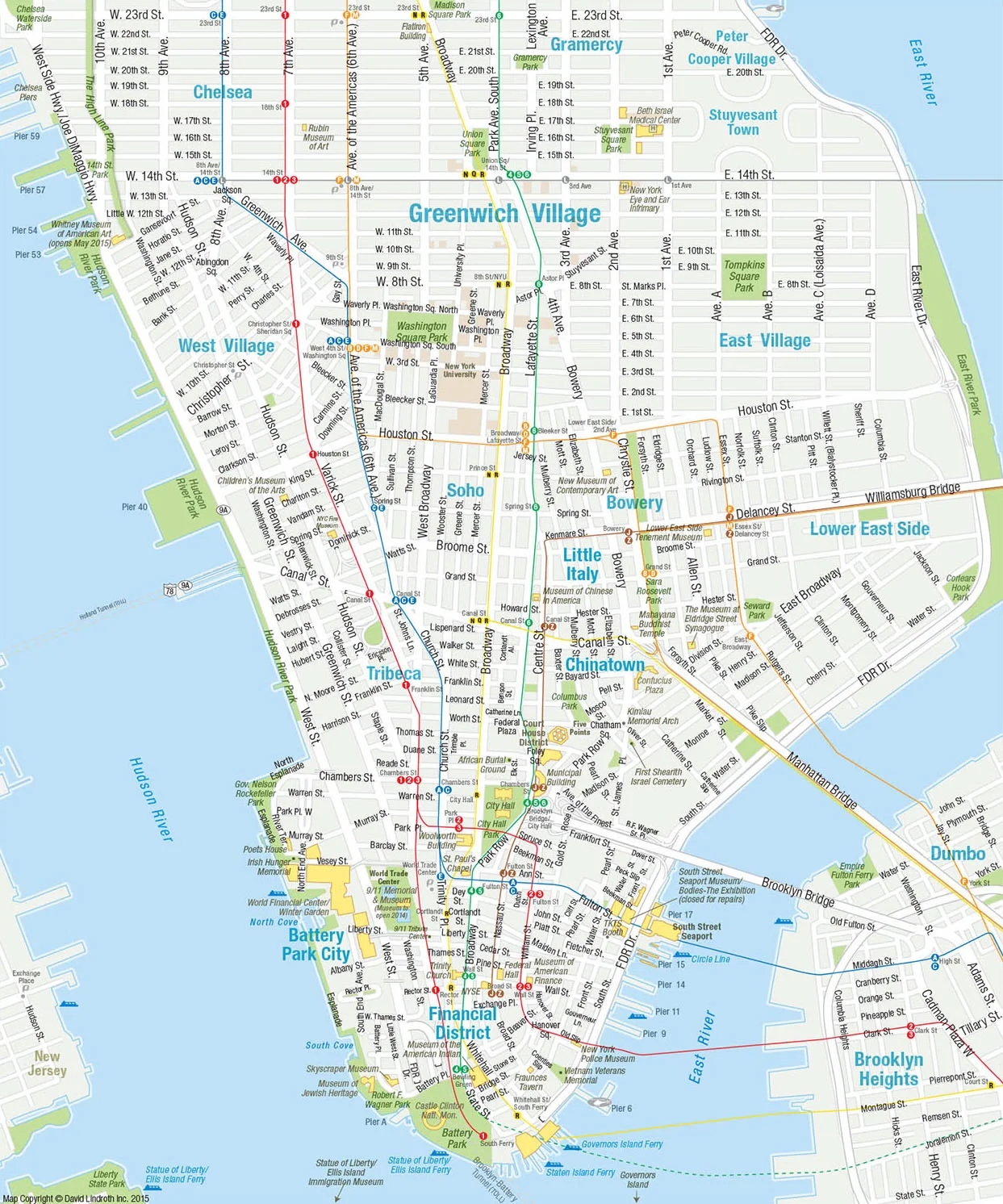 Maps For Travel Guides NYCVB U0026 Others David Lindroth Maps