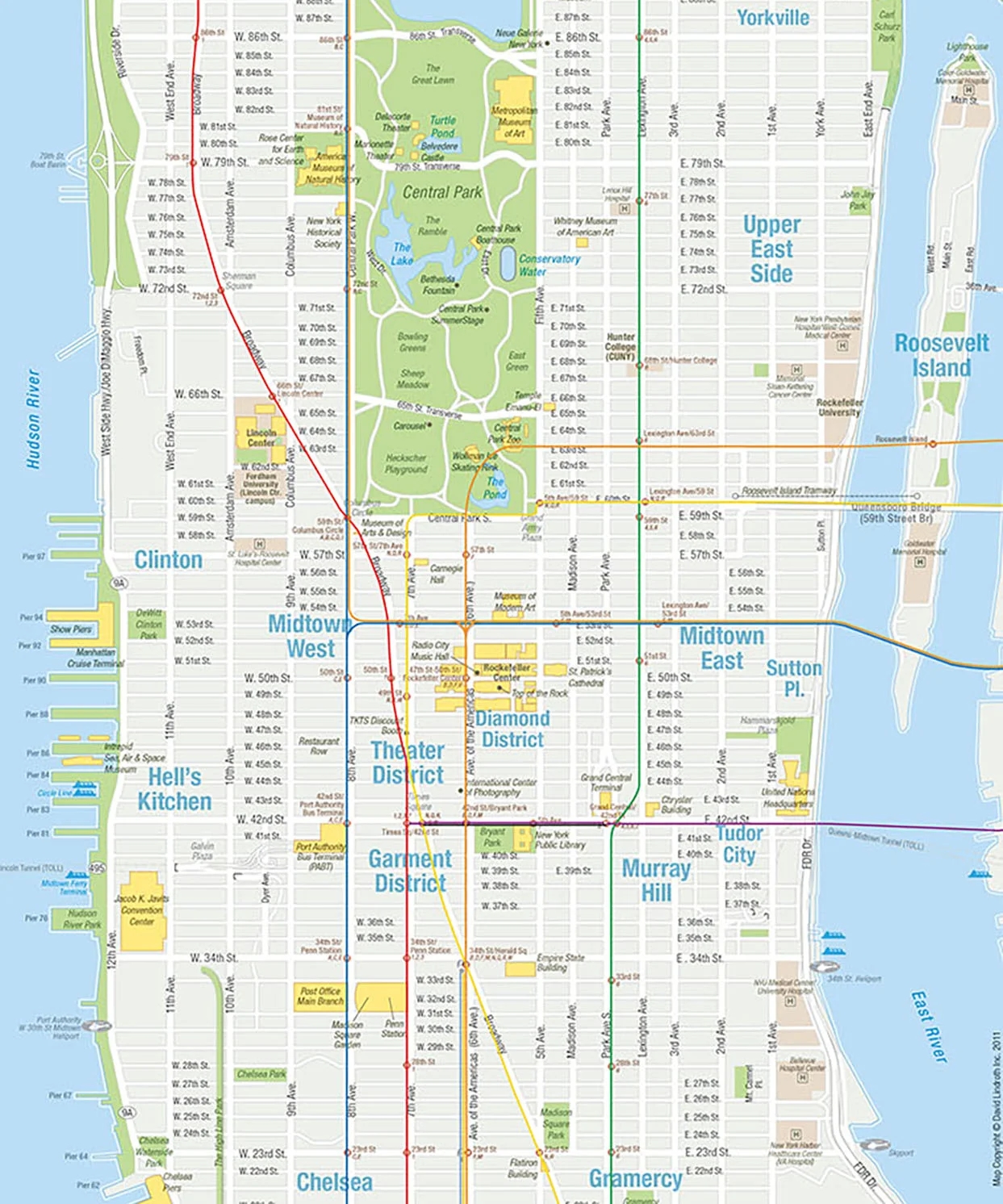 Maps For Travel Guides NYCVB U0026 Others David Lindroth Maps