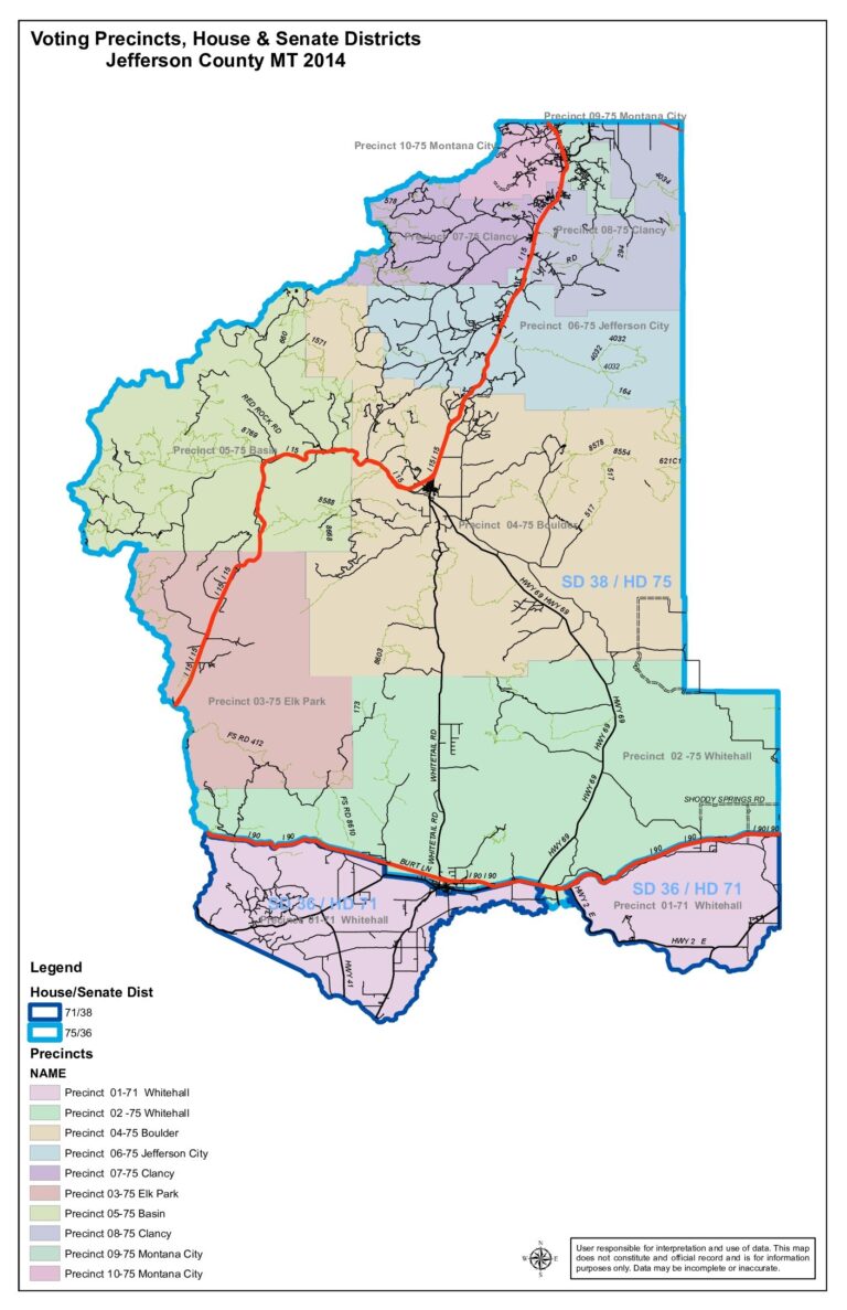 Maps Jefferson County Montana