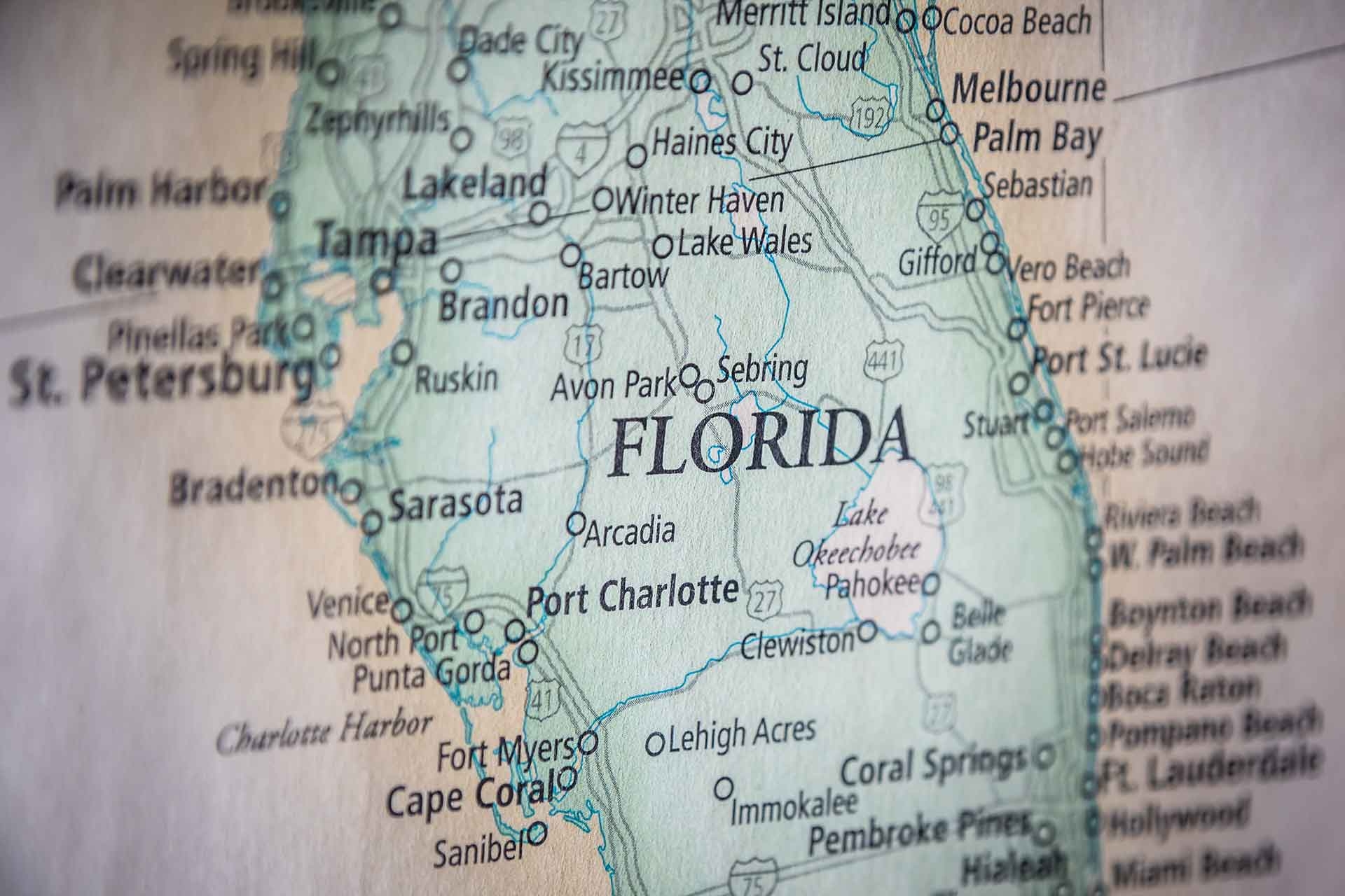 Printable Map Of Florida