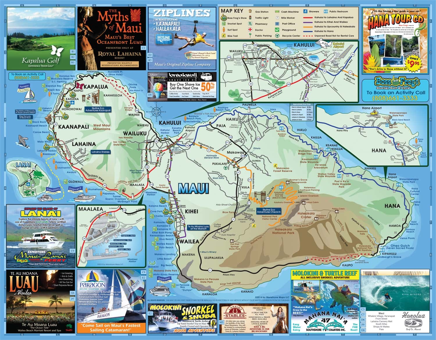 Map Of Kauai Printable