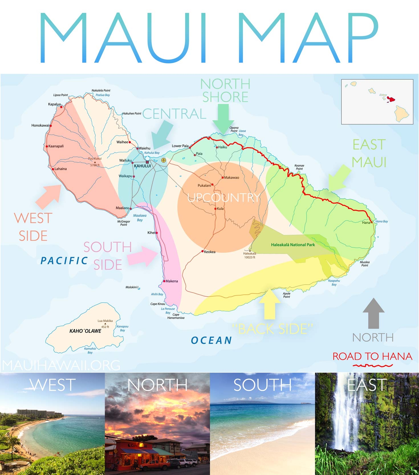 Printable Tourist Map Of Maui