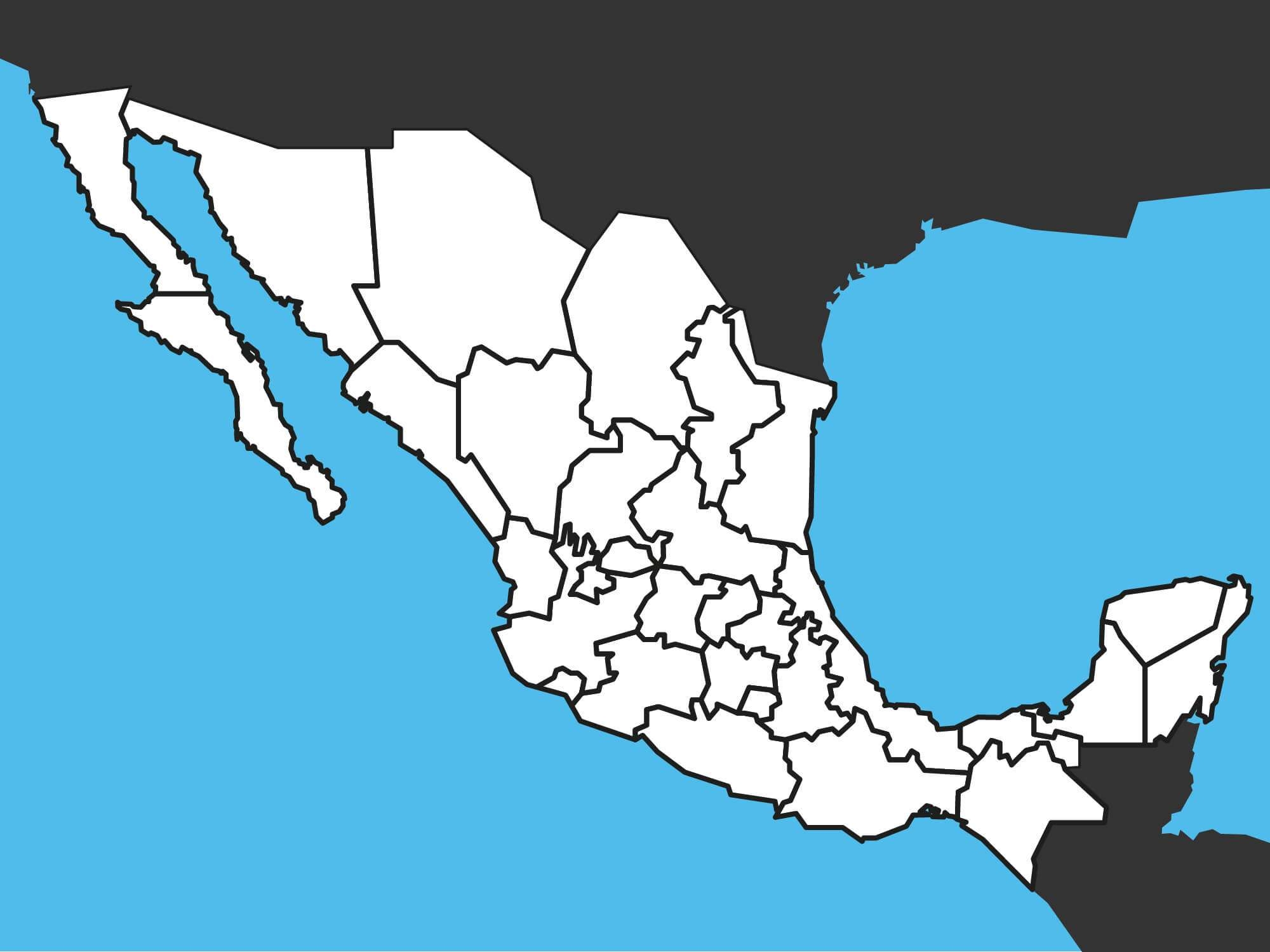 Mexico s Map MAPS To Print Free 