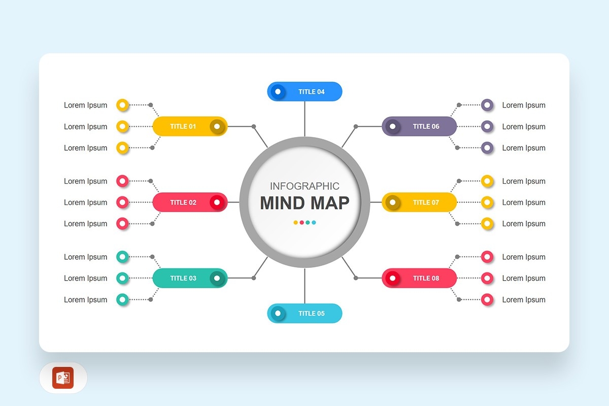Mind Map Diagram Free PowerPoint Template Nulivo Market