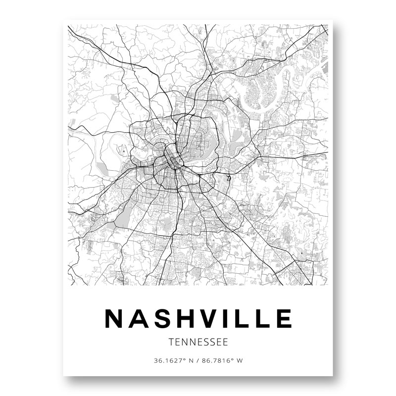 Printable Map Of Nashville