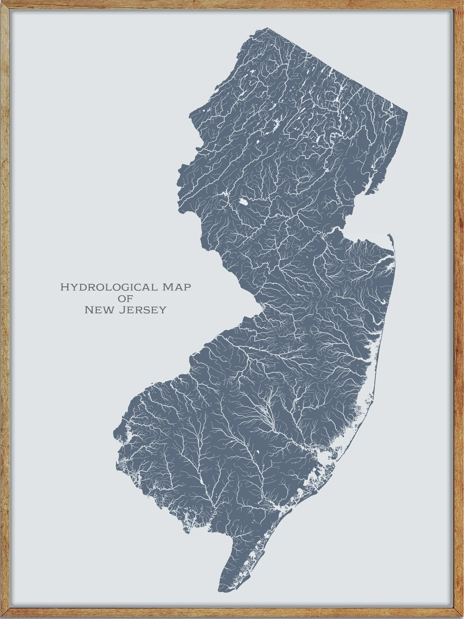 New Jersey Lakes And Rivers Map Waterway Wonders