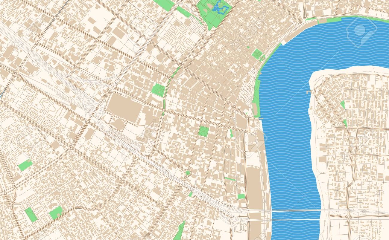 New Orleans Louisiana Druckbarer Kartenauszug Diese Vektor Stra enkarte Der Innenstadt Von New Orleans Ist F r Infografik Und Printprojekte Gedacht Lizenzfrei Nutzbare SVG Vektorgrafiken Clip Arts Illustrationen Image 117792329 
