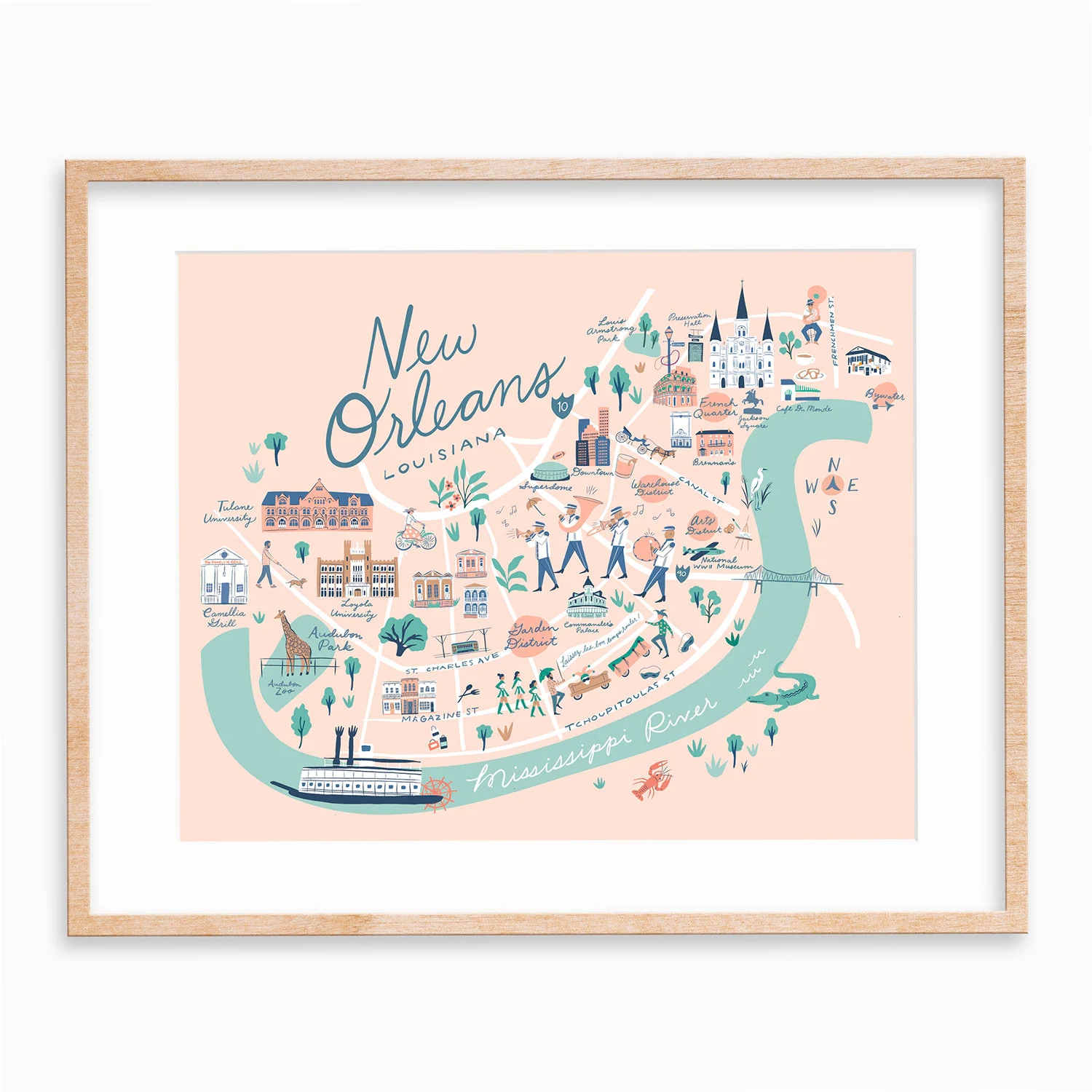 New Orleans Printable Map