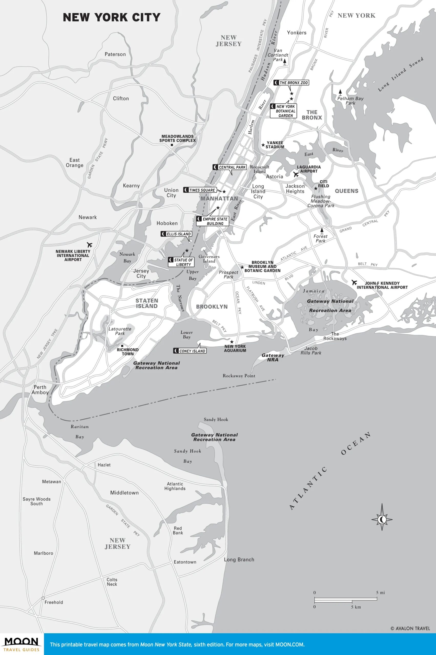 New York Maps Moon Travel Guides