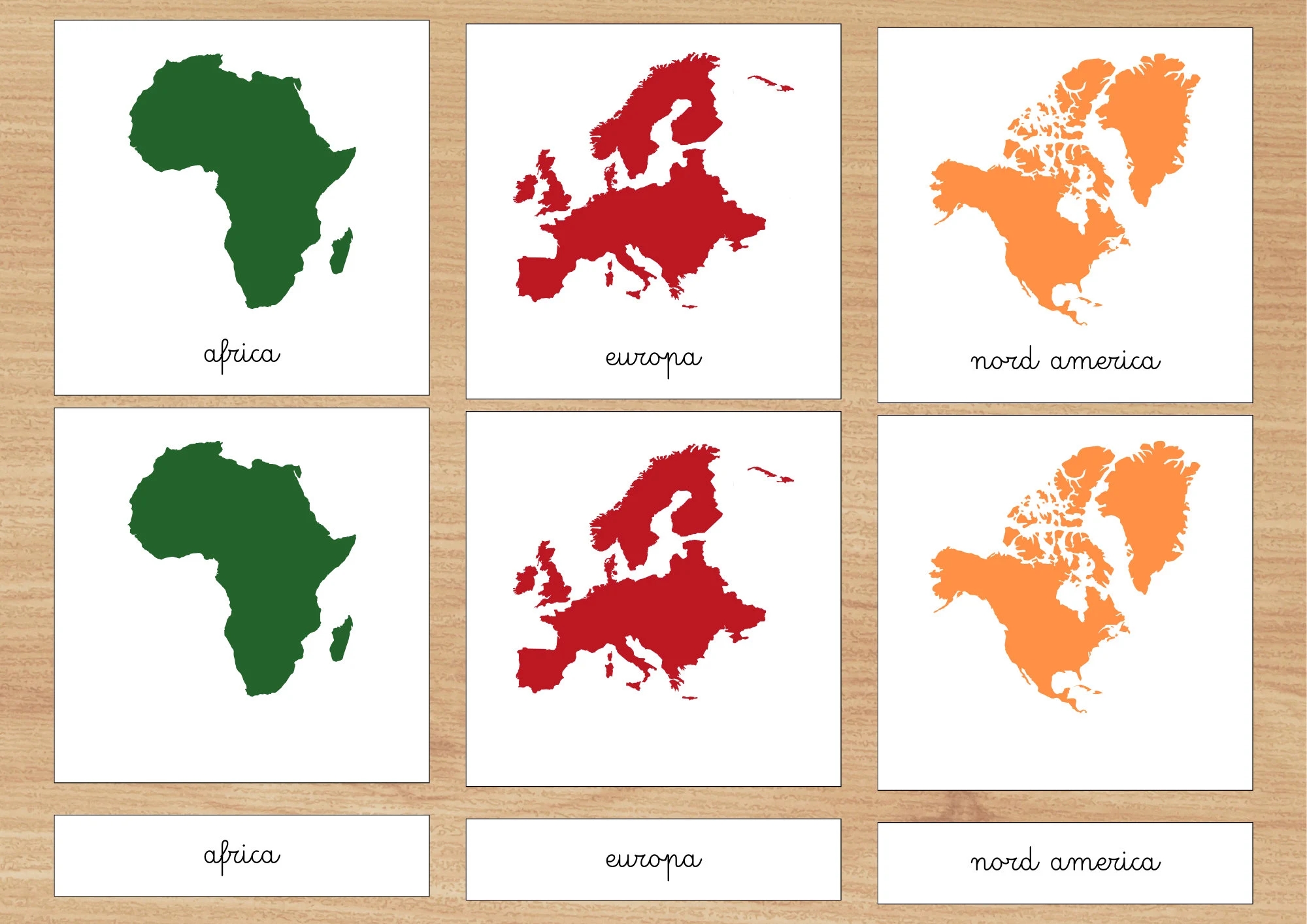 Printable Map Of The Continents
