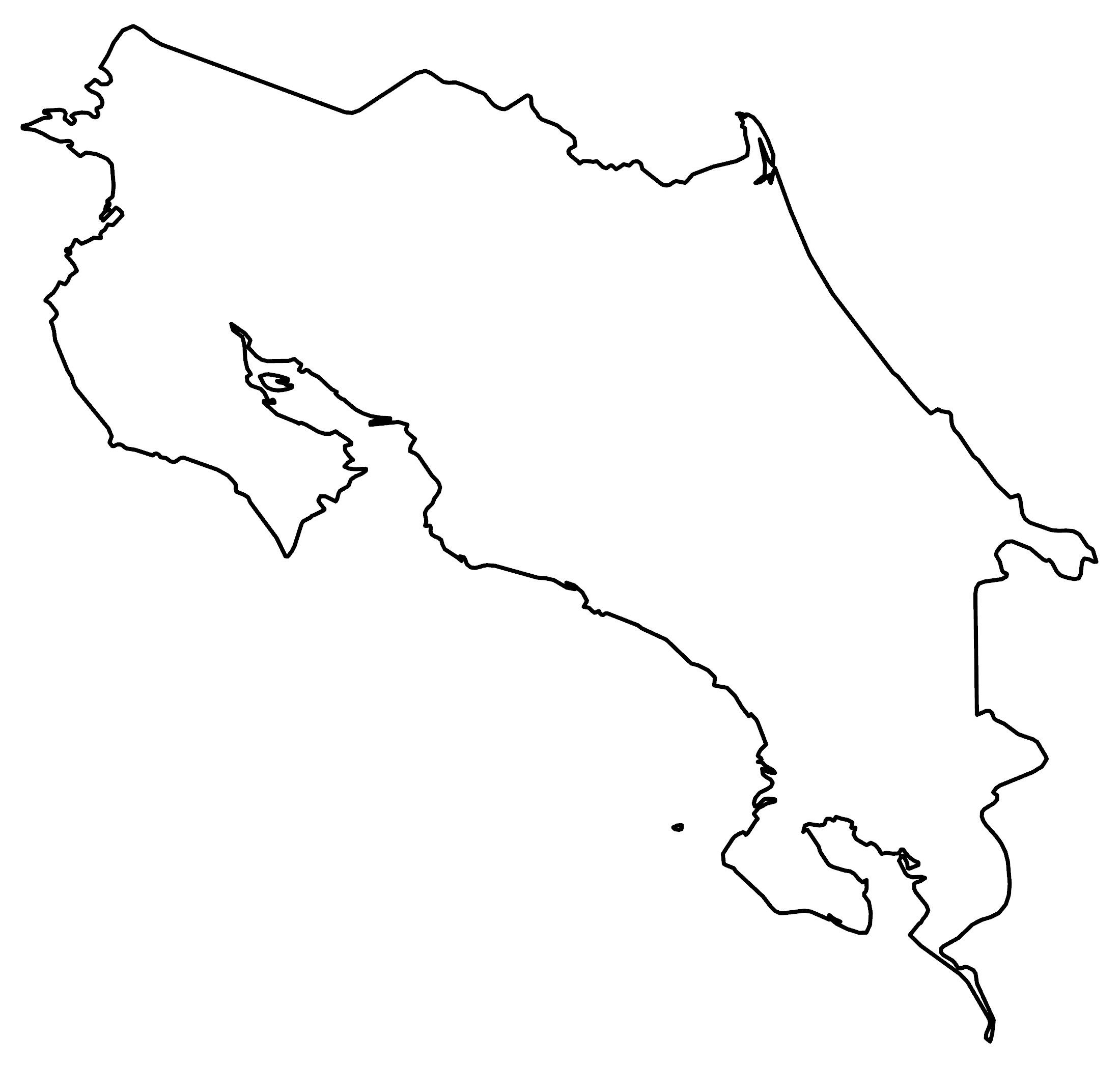 Blank Printable Map Of North America