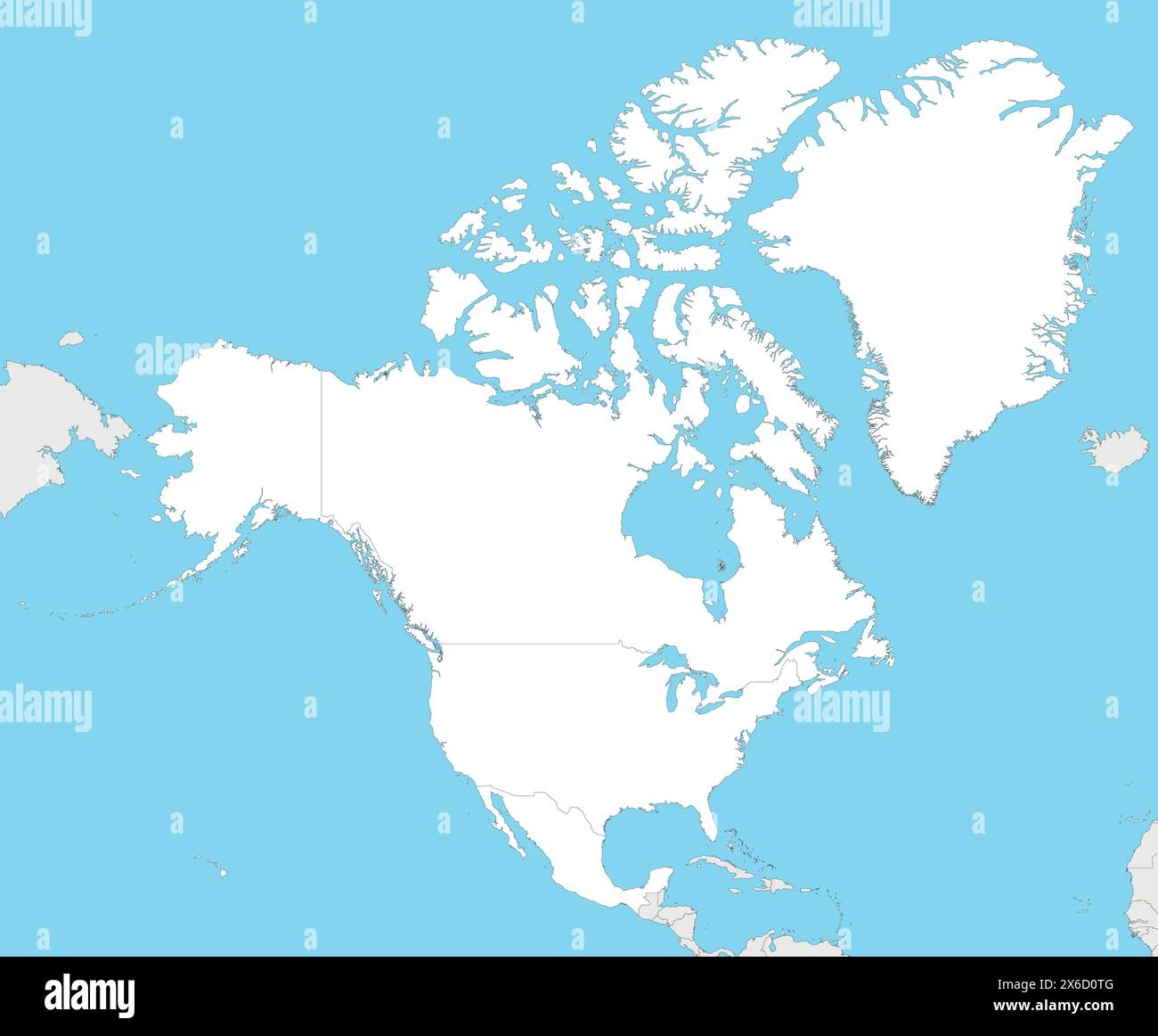 North America Countries Map Stock Vector Images Alamy