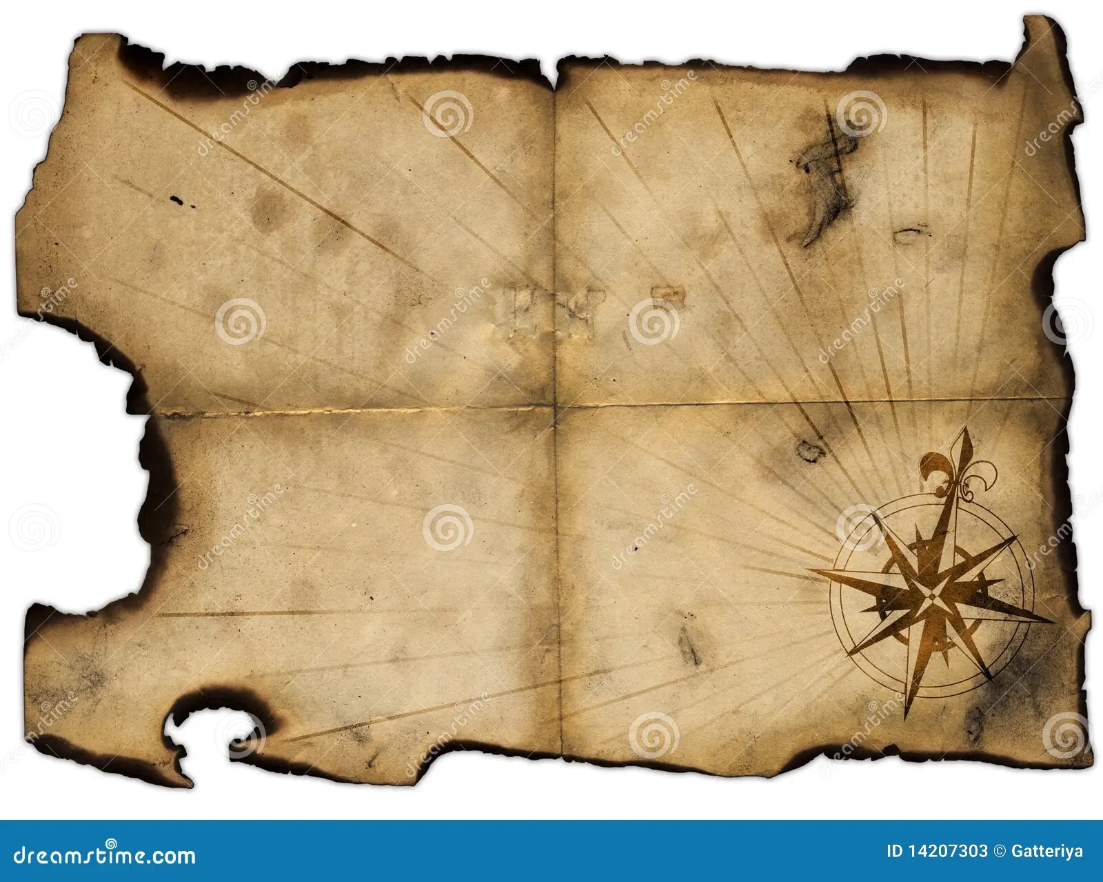Old Blank Pirates Map Design Stock Illustrations 193 Old Blank 