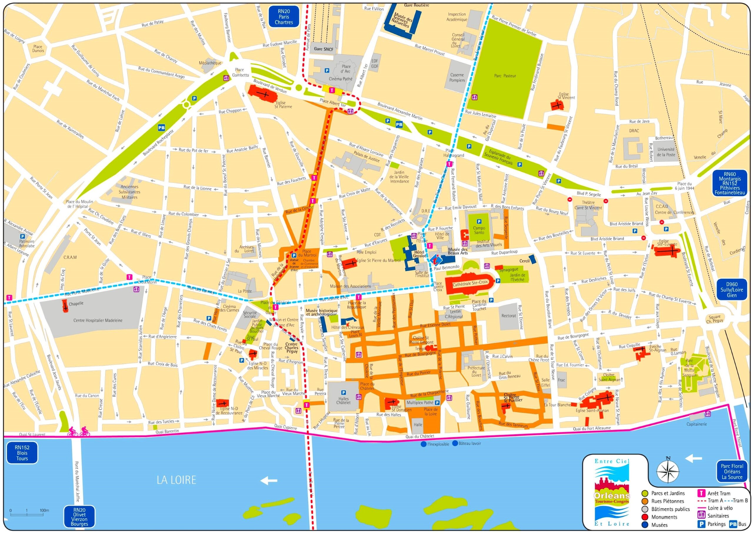 Orl ans Tourist Map Ontheworldmap