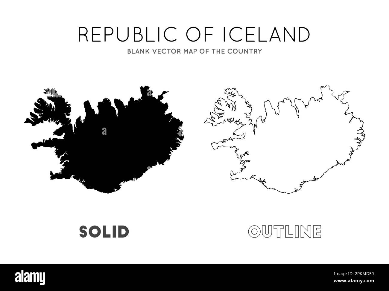 Blank Iceland Map Free Printable