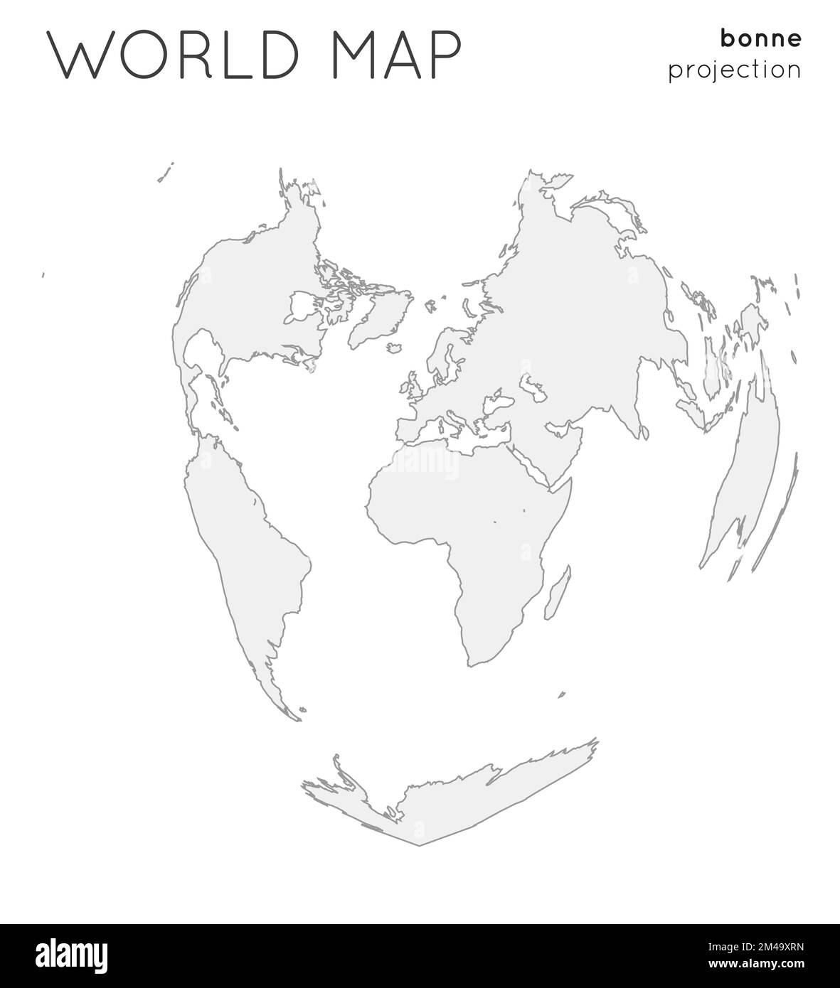 Outline World Map Hi res Stock Photography And Images Alamy