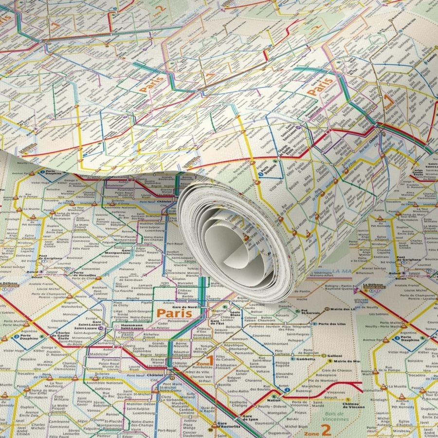 Paris Metro Map Spoonflower Paris Metro Map Spoonflower
