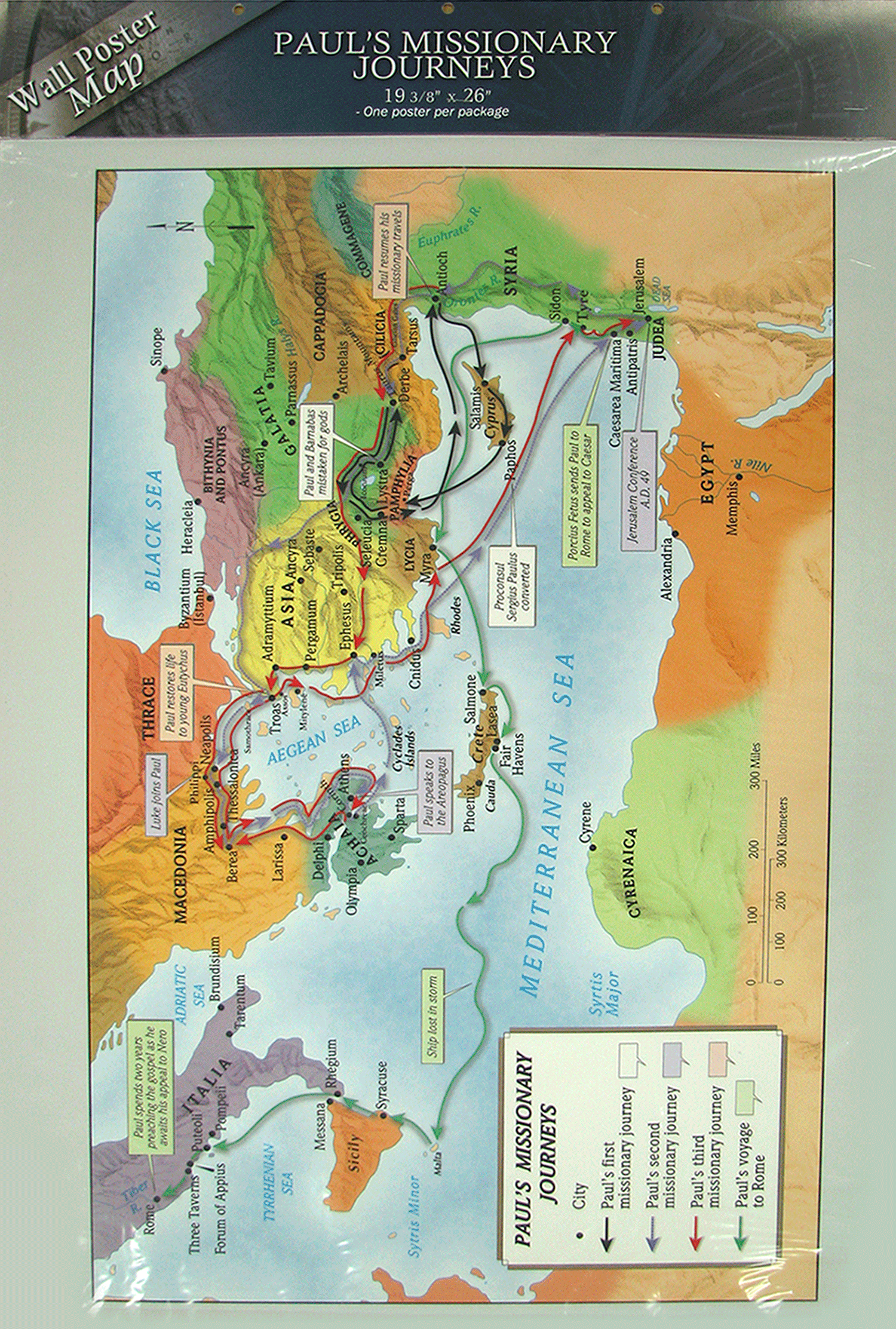 Paul's Missionary Journey Map Printable