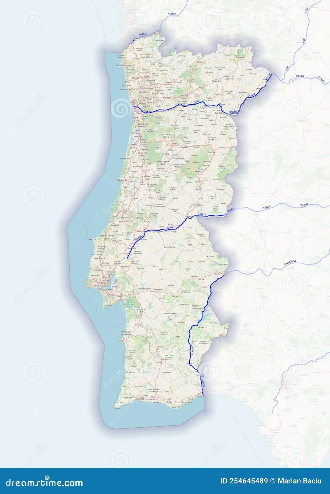 Physical Map Of The Country Of Portugal Colored Stock Illustration Illustration Of Republic Island 254645489 Physical Map Of The Country Of Portugal Colored Stock Illustration Illustration Of Republic Island 254645489