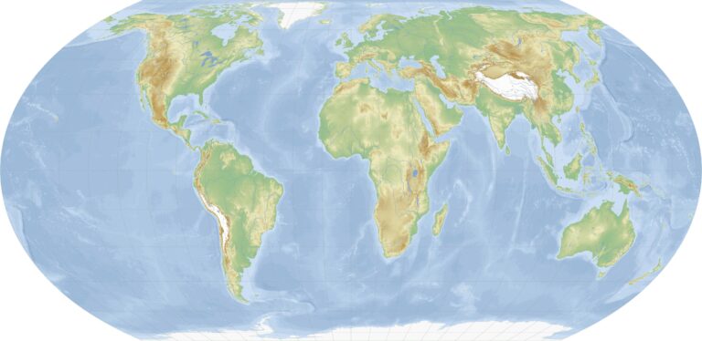 Physical Maps Of The World Mapswire Worksheets Library