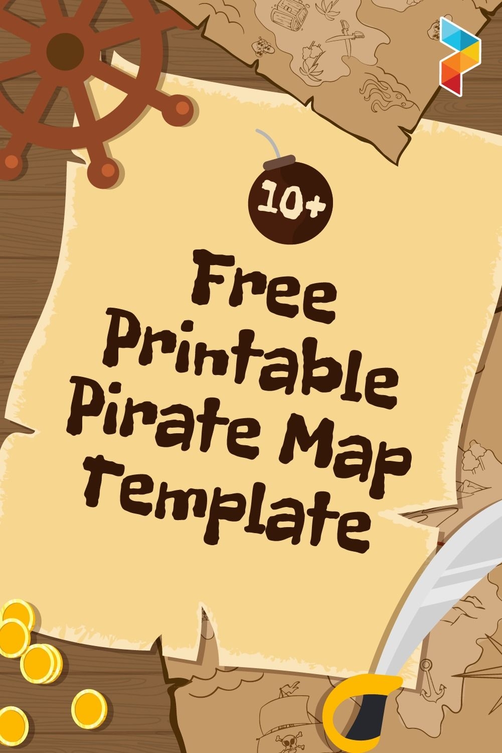 Pirate Map Template 10 Free PDF Printables Printablee