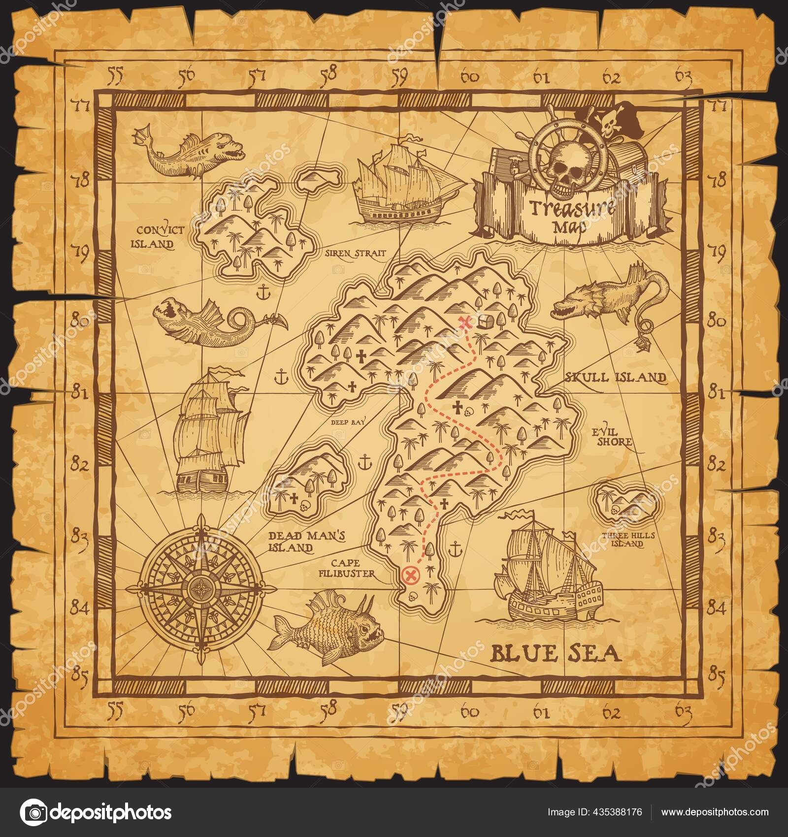 Printable Pirate Map