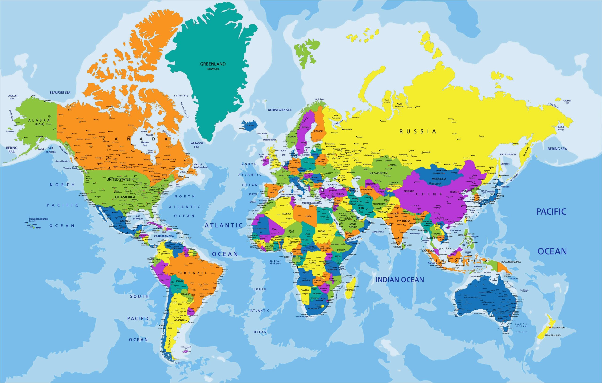 Printable World Maps Free