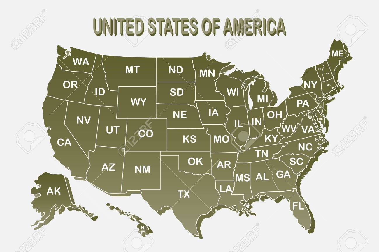 Printable Map Of America