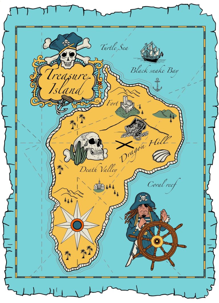 Printable Pirate Treasure Map Colouring Sheet Instant Digital Download Customisable Party Invitation Best Selling B W U0026 Colored Version Etsy Australia