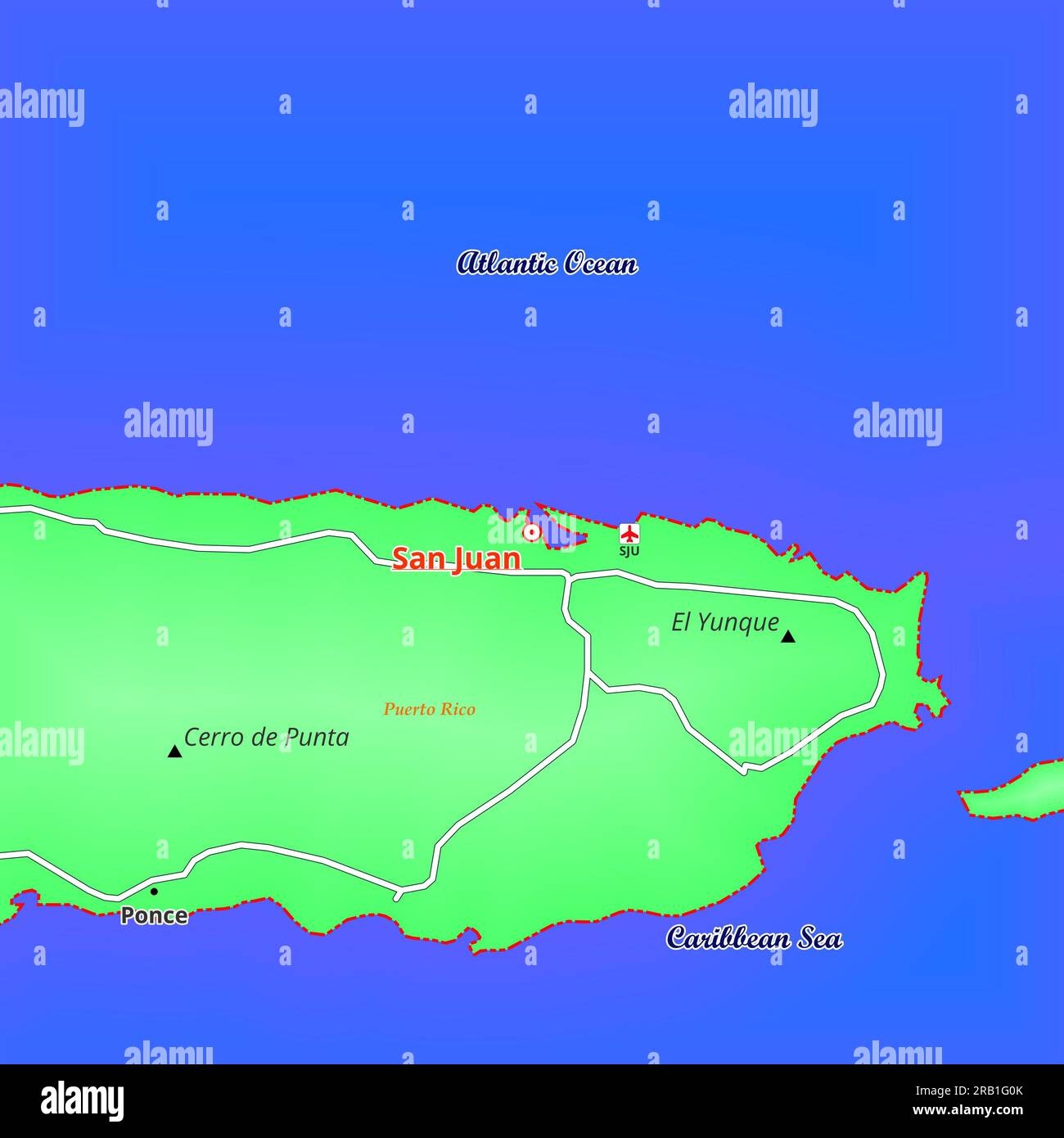 Puerto Rico Printable Map Hi res Stock Photography And Images Alamy Puerto Rico Printable Map Hi res Stock Photography And Images Alamy