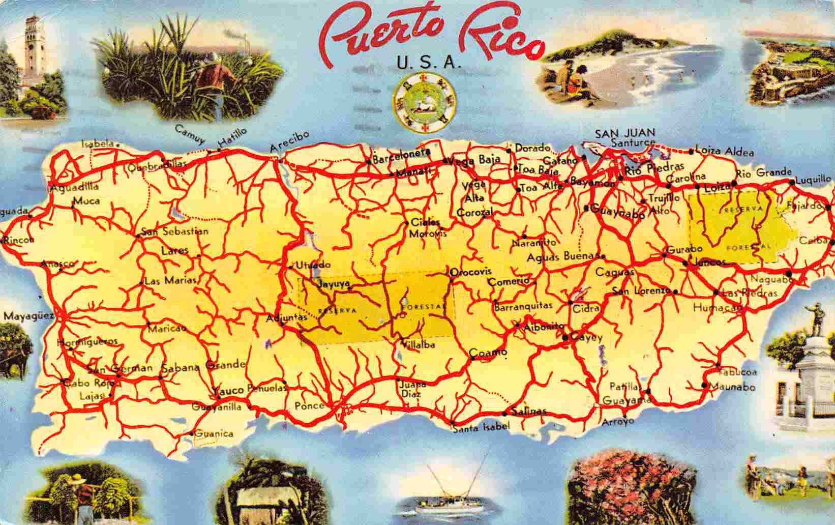 Printable Puerto Rico Map Printable Puerto Rico Map