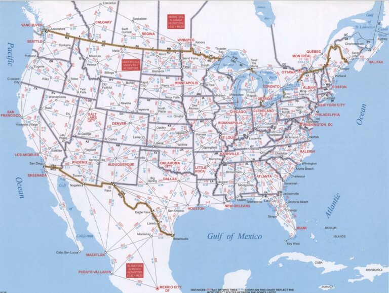 Road Atlas US Detailed Map Highway State Province Cities Towns Worksheets Library