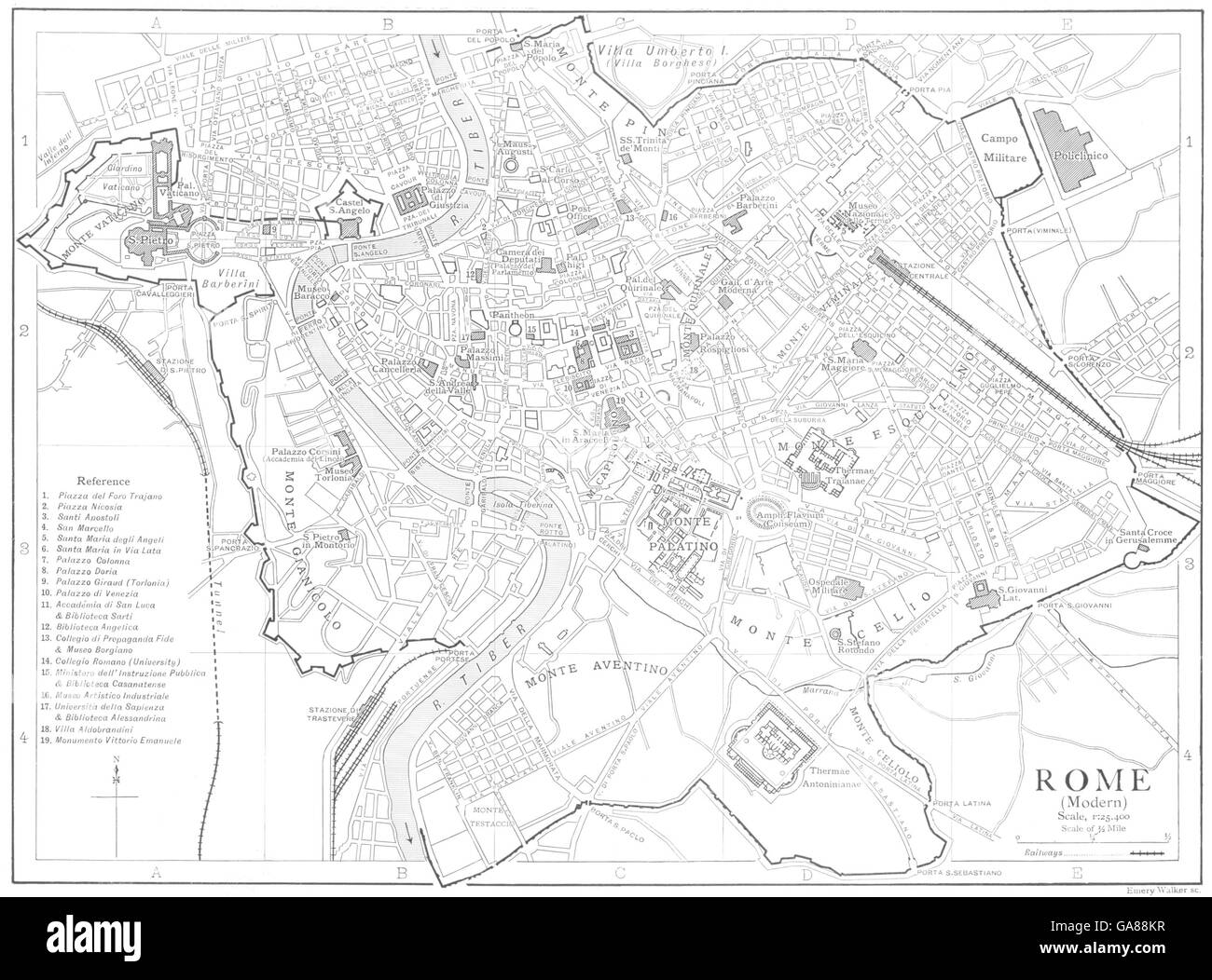 Rome Map Black And White Stock Photos U0026 Images Alamy