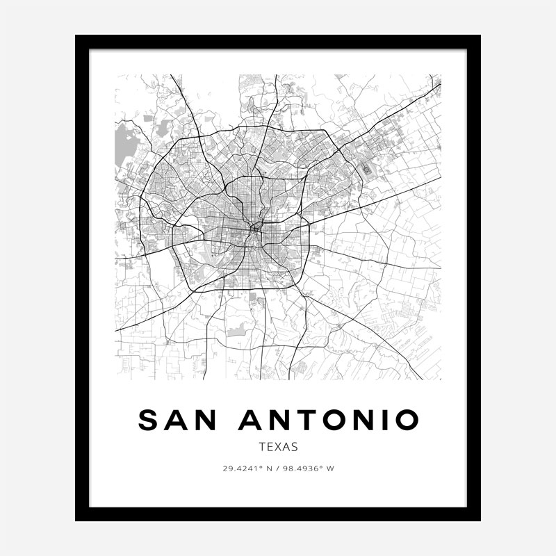 Printable Map Of San Antonio Texas