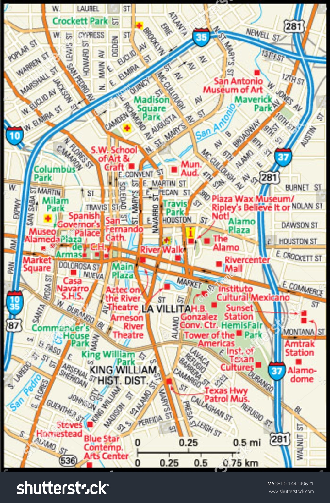 Printable Map Of San Antonio