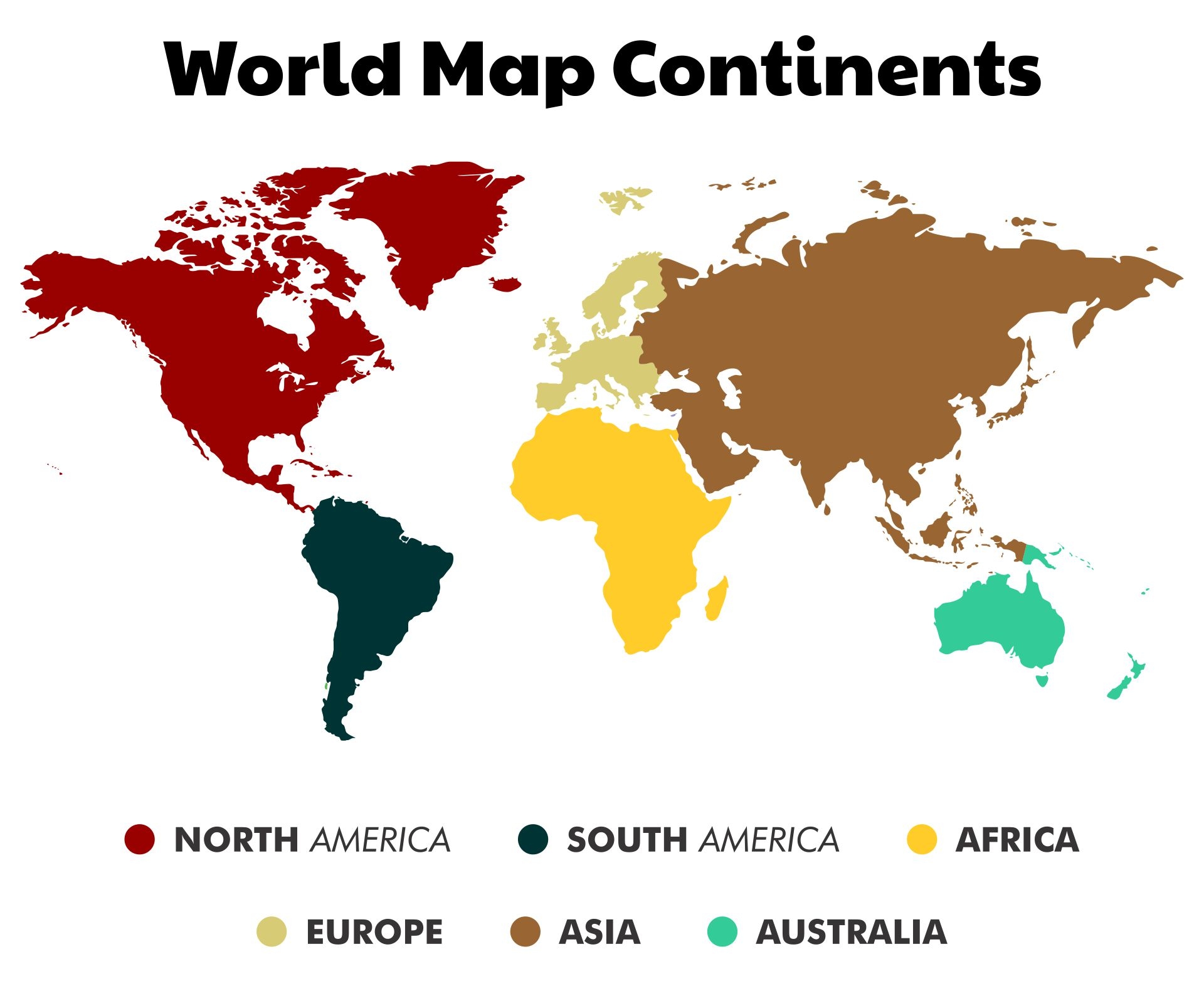 Simple World Map 20 Free PDF Printables Printablee