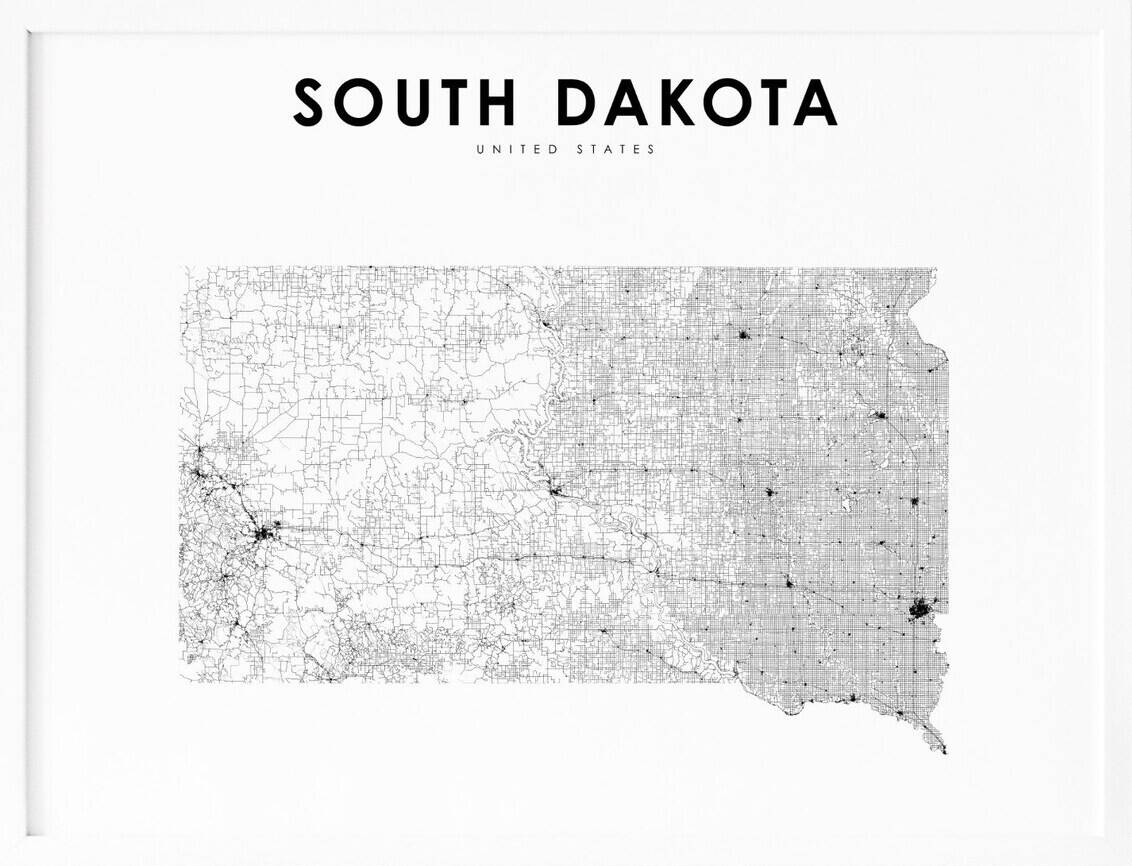 South Dakota Map With Cities And Highways Easy Travel